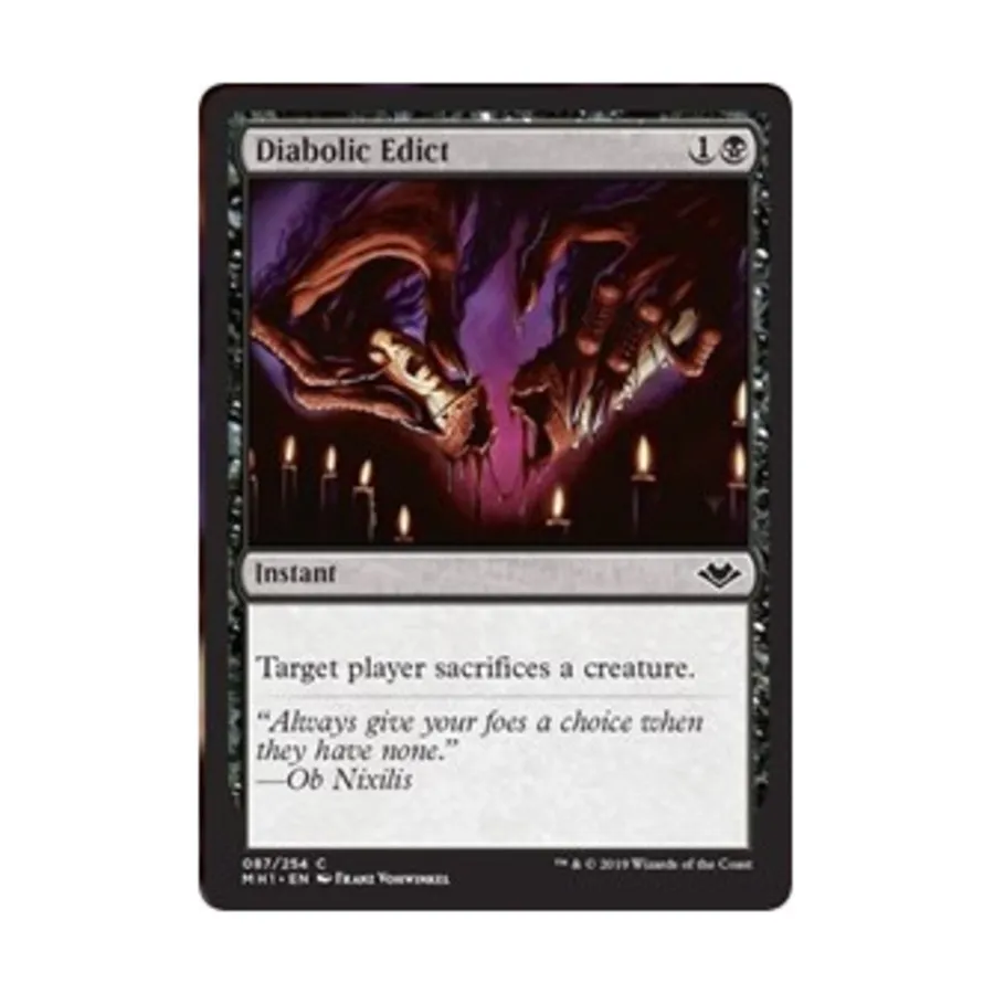 CCG Дьявольский указ (клавиша C), MTG - Modern Horizons
CCG Дьявольский указ (клавиша C), MTG - Modern Horizons