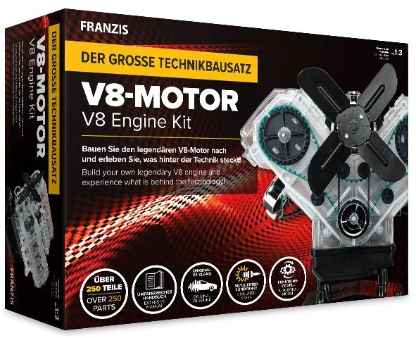 Модель двигателя внутреннего сгорания Franzis V8 для сборки
Модель двигателя внутреннего сгорания Franzis V8 для сборки