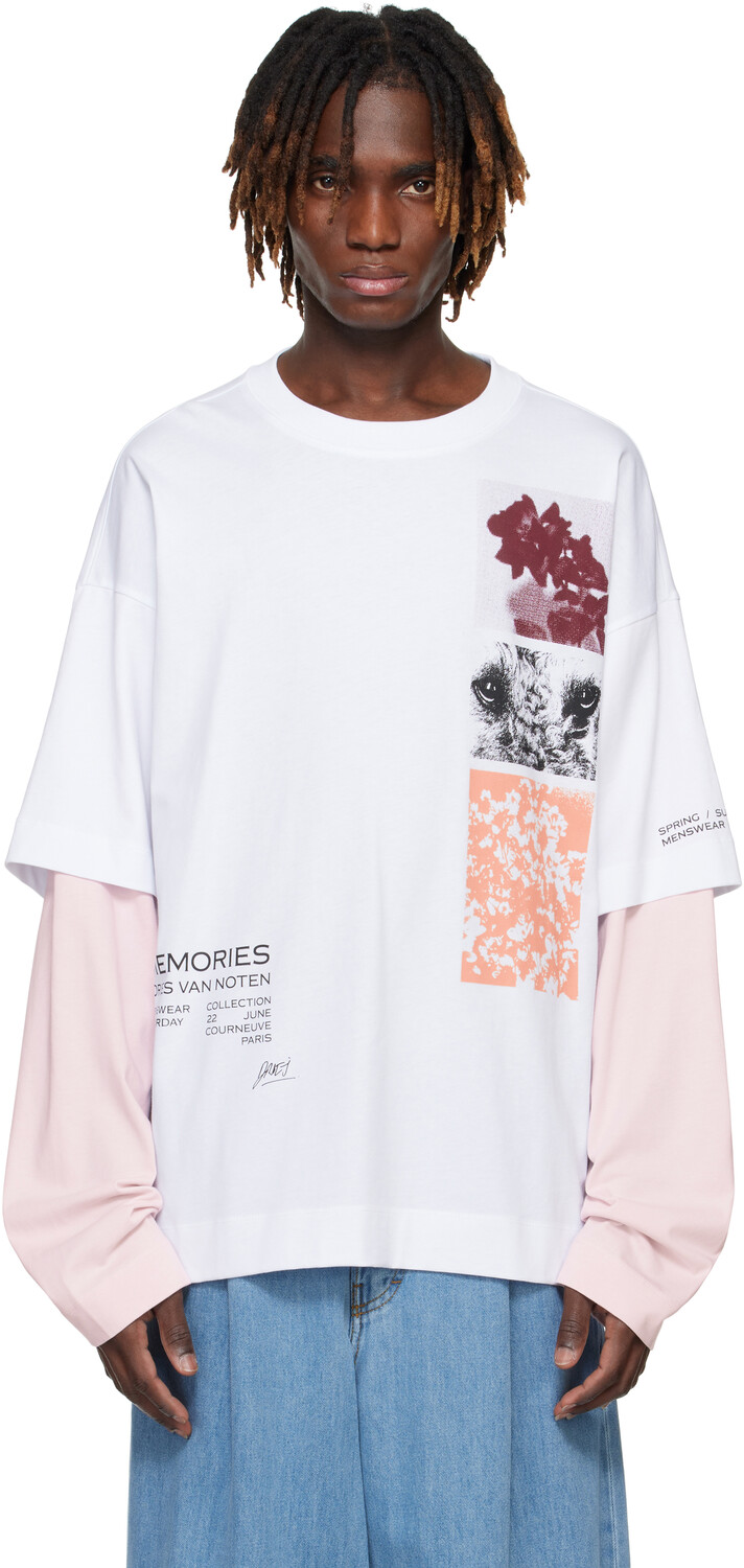 Футболка с длинным рукавом для показа Dries Van Noten, белый
Футболка с длинным рукавом для показа Dries Van Noten, белый