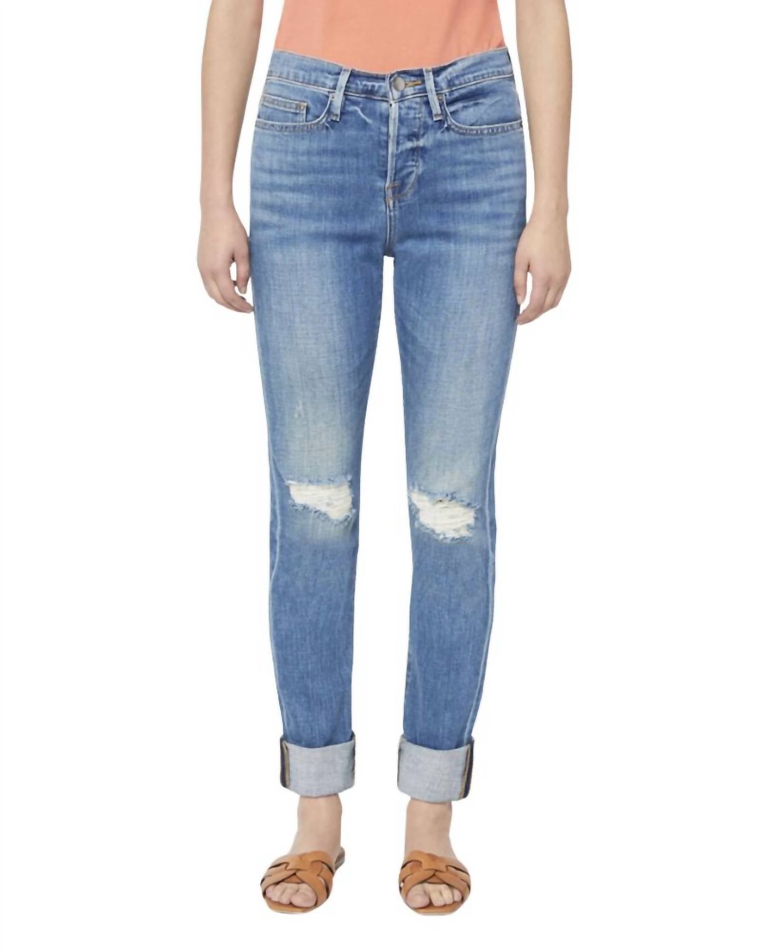 Джинсы бойфренда Le Beau Ankle Straight Leg In Cleo Rips FRAME
Джинсы бойфренда Le Beau Ankle Straight Leg In Cleo Rips FRAME