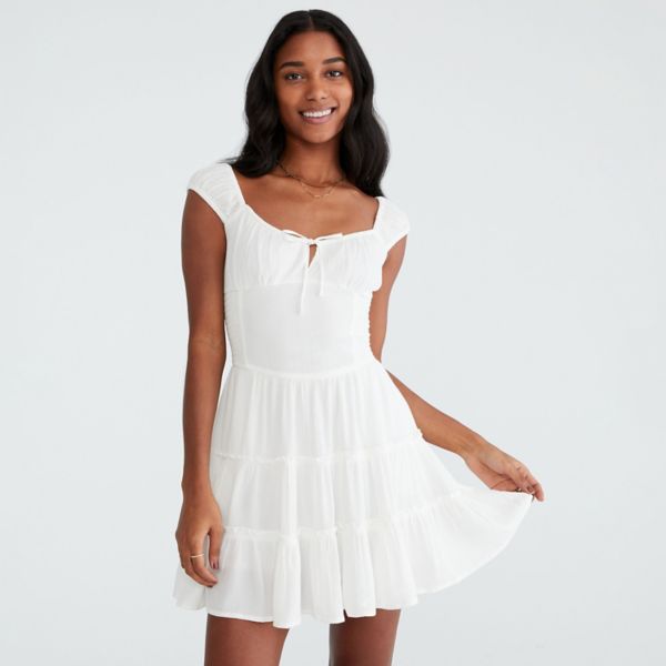 Мини-платье с короткими рукавами и присборенной талией для юниоров Aeropostale, бежевый
Мини-платье с короткими рукавами и присборенной талией для юниоров Aeropostale, бежевый