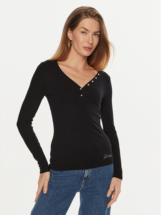 Блуза стандартного кроя Guess, черный
Блуза стандартного кроя Guess, черный