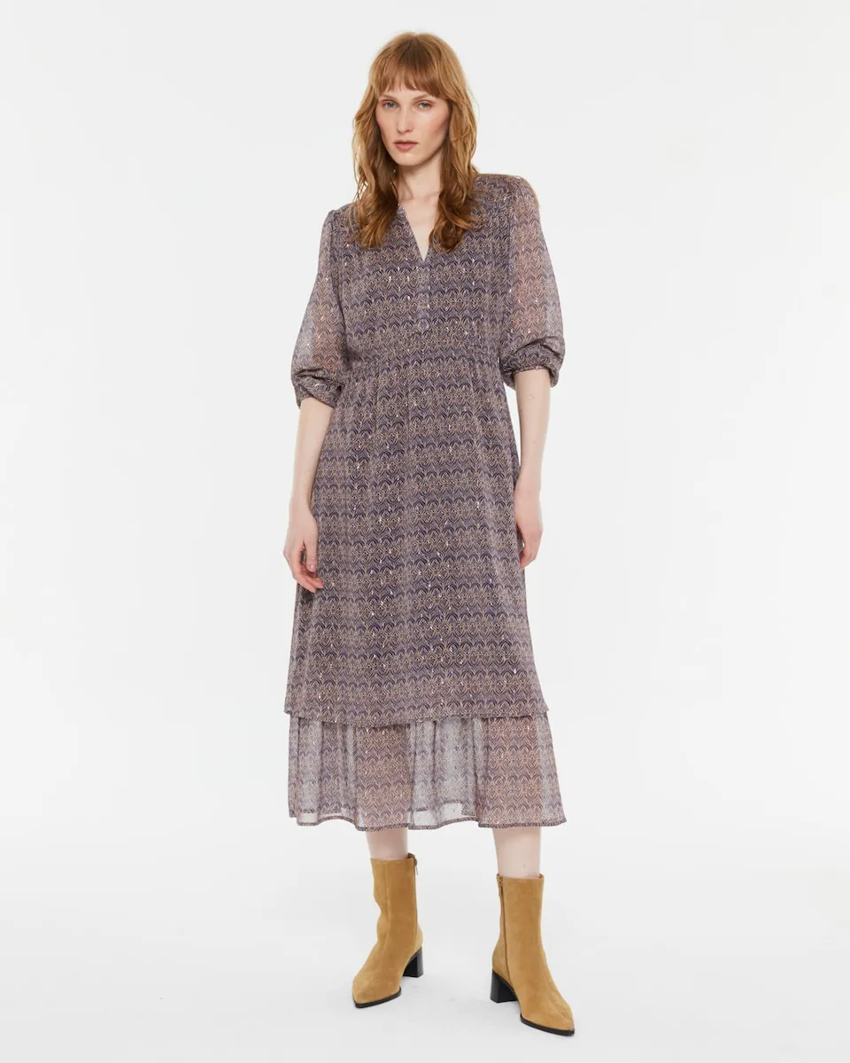 Расклешенное миди-платье с принтом Andam, синий
Расклешенное миди-платье с принтом Andam, синий