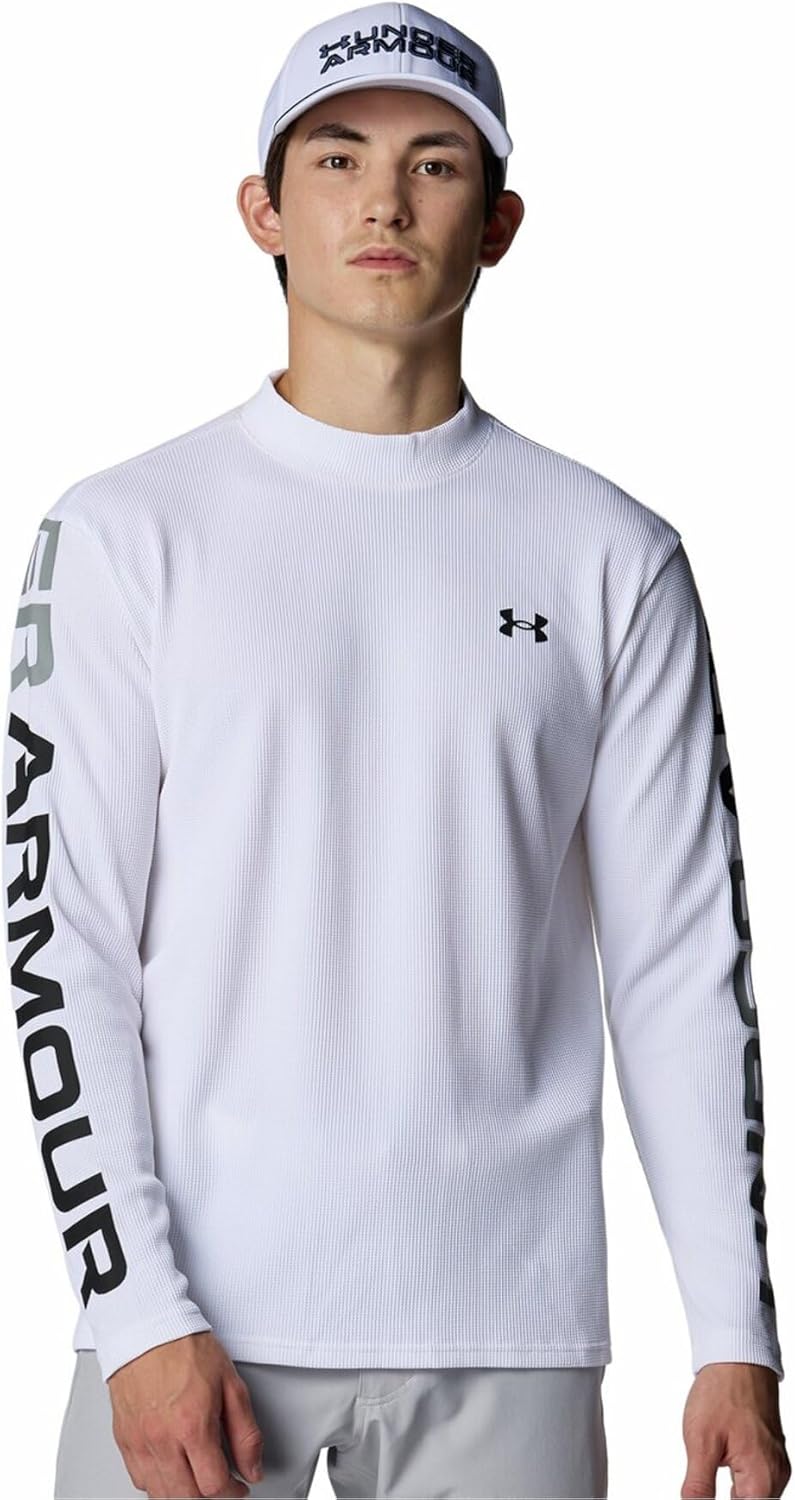 Мужская футболка-поло для гольфа Under Armour UA Drive Waffle с длинным рукавом и воротником-стойкой, белый/черный
Мужская футболка-поло для гольфа Under Armour UA Drive Waffle с длинным рукавом и воротником-стойкой, белый/черный
