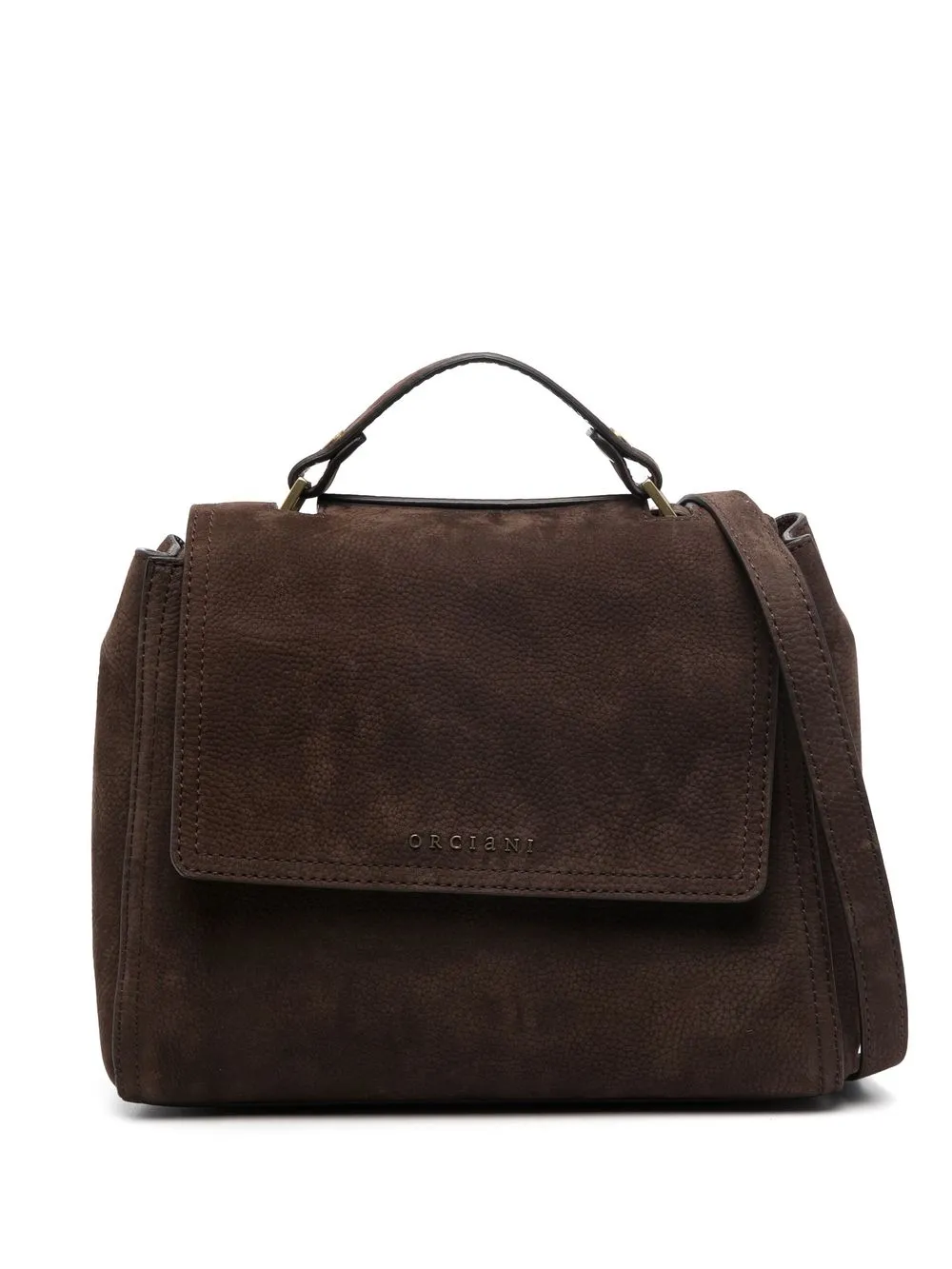 Сумка-тоут с логотипом Orciani, коричневый
Сумка-тоут с логотипом Orciani, коричневый