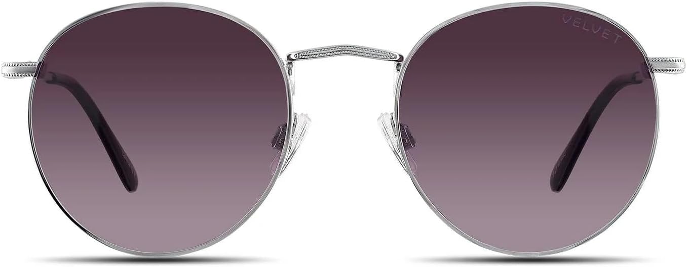 Солнцезащитные очки Velvet Eyewear женские круглые Yokko серебристого цвета - 100% защита от УФ-излучения - разработаны для женщин - произведено в США, размер Medium, Silver
Солнцезащитные очки Velvet Eyewear женские круглые Yokko серебристого цвета - 100% защита от УФ-излучения - разработаны для женщин - произведено в США, размер Medium, Silver