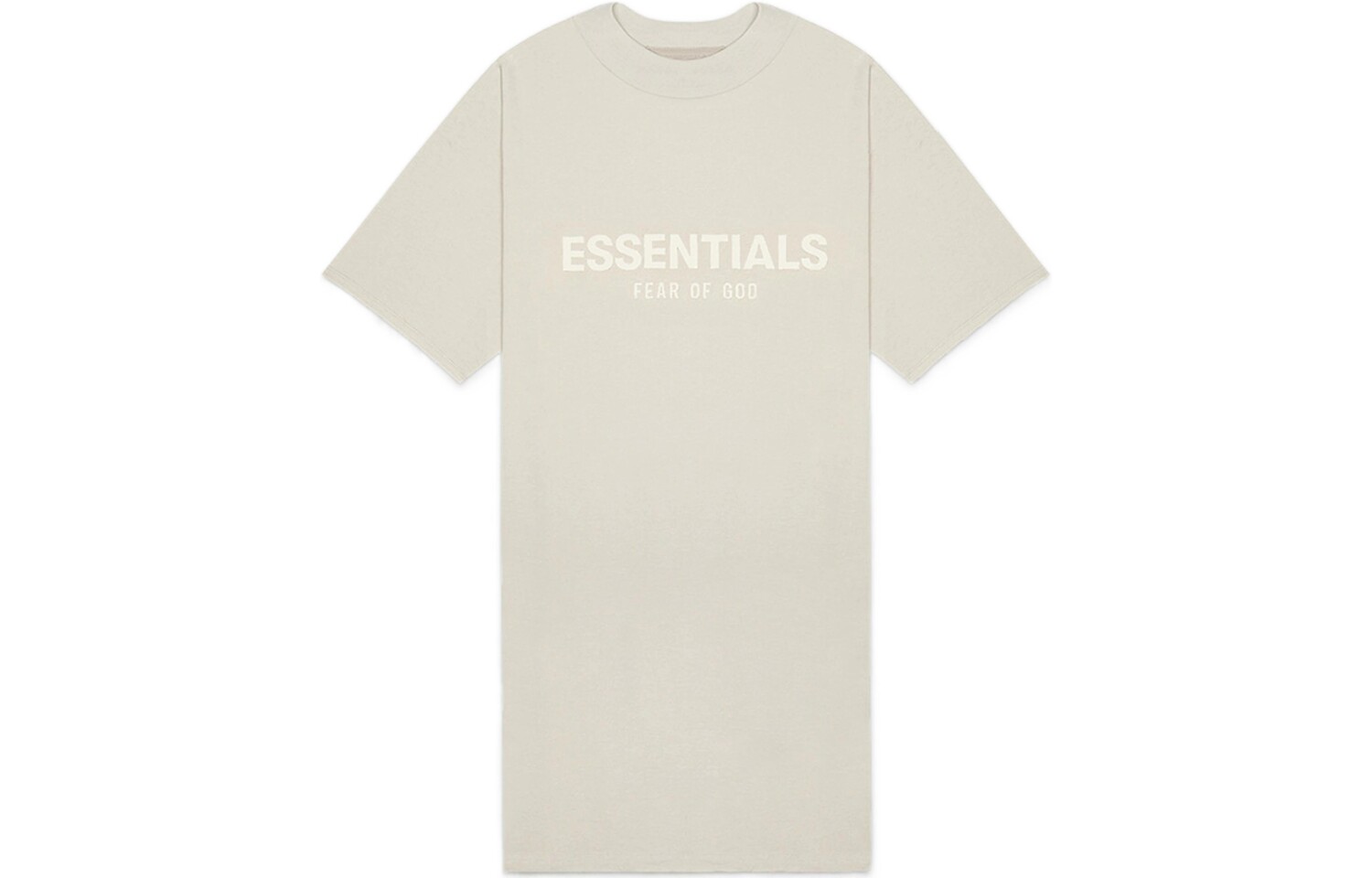 SS22 Платье с короткими рукавами женское пшеничное Fear Of God Essentials 
SS22 Платье с короткими рукавами женское пшеничное Fear Of God Essentials