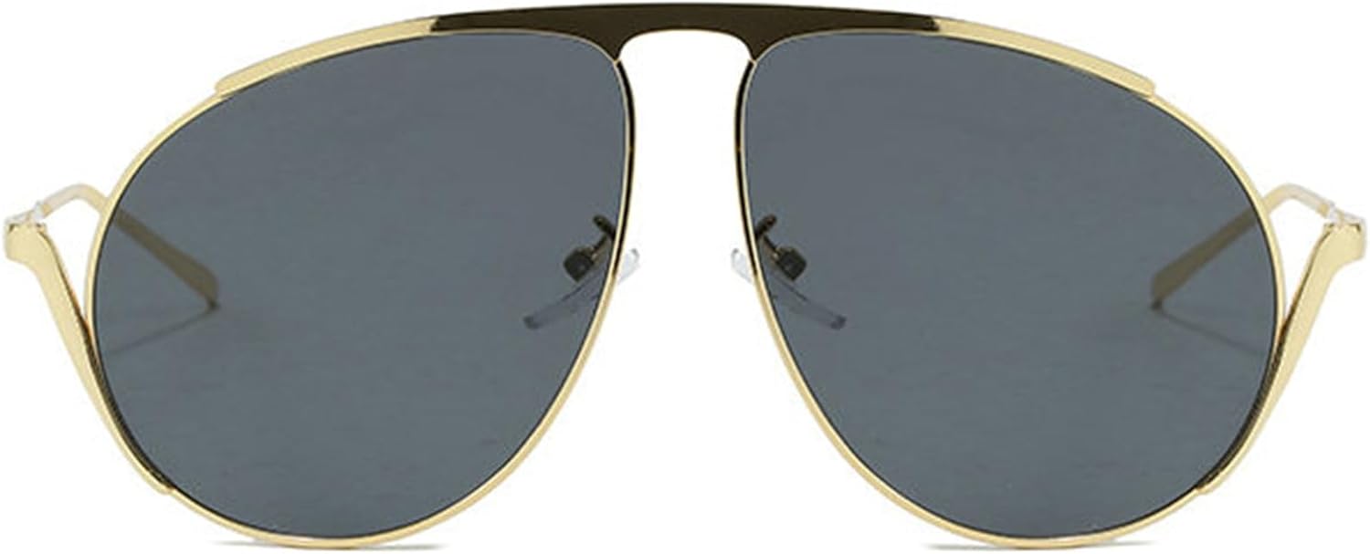 Солнцезащитные очки Willochra Retro Gold Pilot для женщин и мужчин, модель 2025, металлические, необычные, увеличенного размера, в стиле 70-х, с градиентным черным покрытием, защита от ультрафиолета UV400, C2
Солнцезащитные очки Willochra Retro Gold Pilot для женщин и мужчин, модель 2025, металлические, необычные, увеличенного размера, в стиле 70-х, с градиентным черным покрытием, защита от ультрафиолета UV400, C2