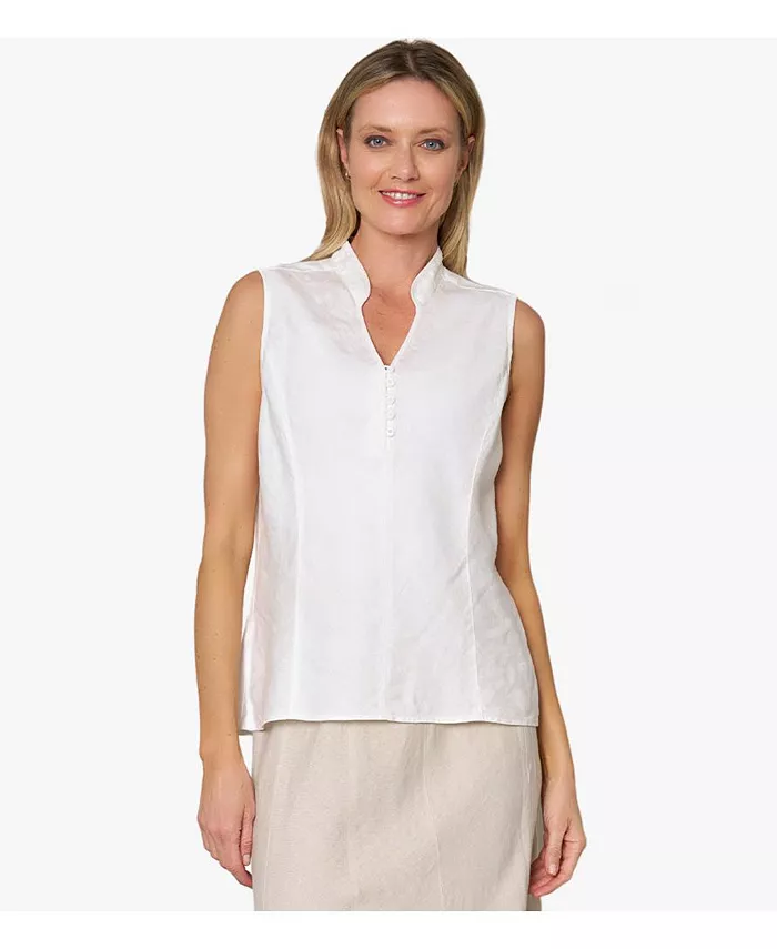 Женский льняной топ без рукавов In-Line Stella Carakasi, белый
Женский льняной топ без рукавов In-Line Stella Carakasi, белый