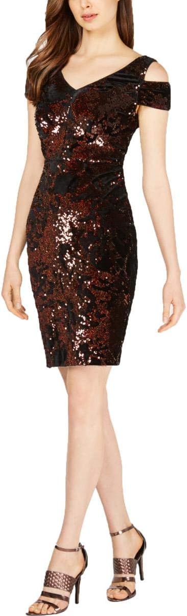 Женское коктейльное платье Calvin Klein с открытыми плечами и пайетками, Black/Copper
Женское коктейльное платье Calvin Klein с открытыми плечами и пайетками, Black/Copper