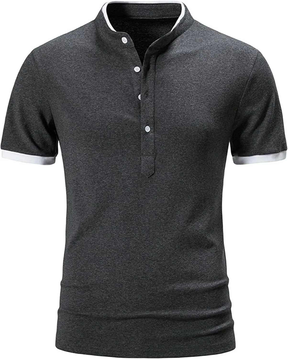 Мужская летняя футболка Henley с коротким рукавом и планкой на пуговицах DGHM-JLMY
Мужская летняя футболка Henley с коротким рукавом и планкой на пуговицах DGHM-JLMY