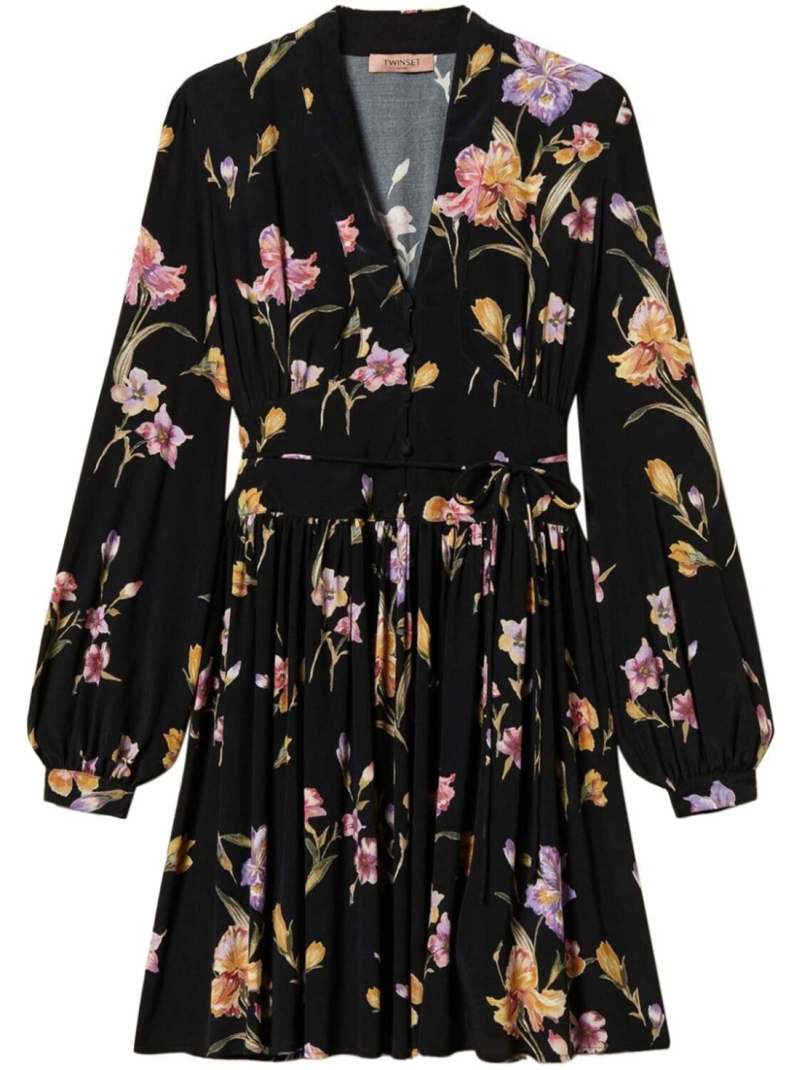 TWINSET платье мини с цветочным принтом, черный
TWINSET платье мини с цветочным принтом, черный