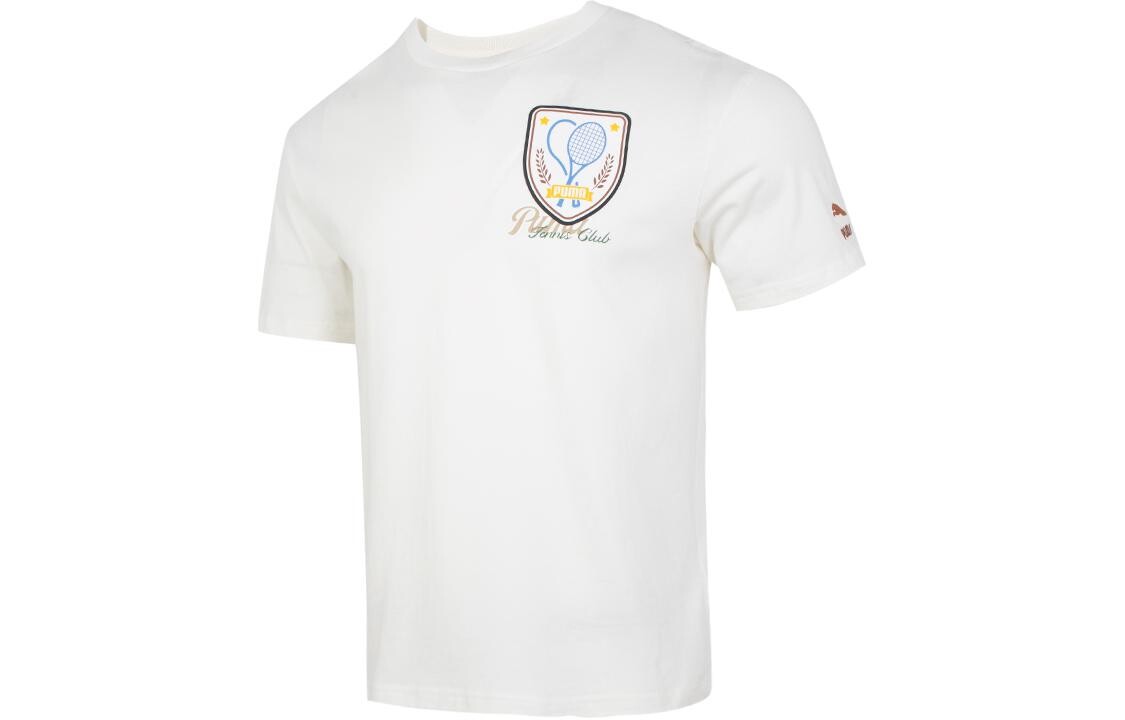 Футболка унисекс белая Puma, белый 
Футболка унисекс белая Puma, белый