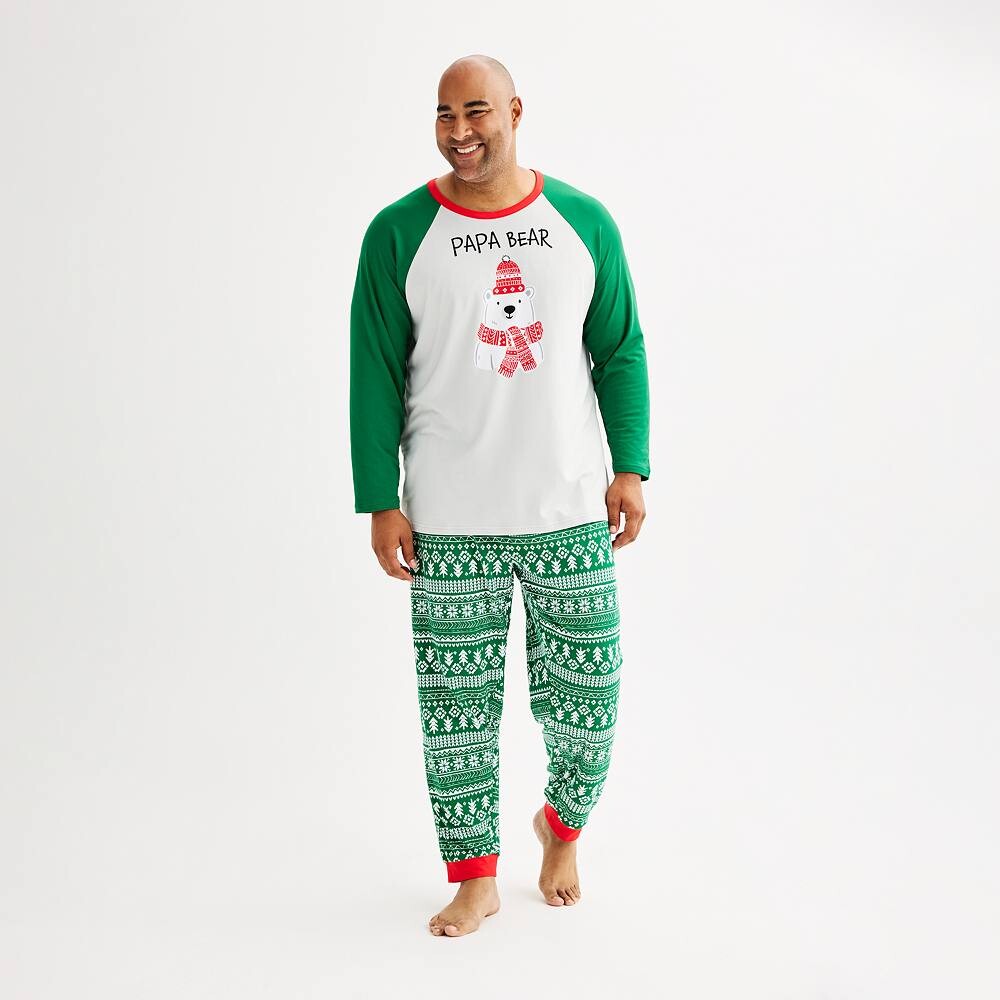 Big & Tall Jammies For Your Families Комплект пижамного верха и трусов с медведем Cuddl Duds, цвет Green Fairisle
Big & Tall Jammies For Your Families Комплект пижамного верха и трусов с медведем Cuddl Duds, цвет Green Fairisle