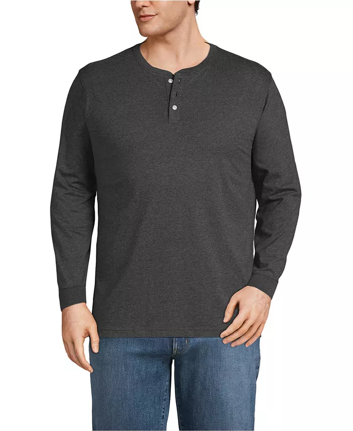 Мужская удлиненная футболка-поло с длинным рукавом Super-T больших размеров Lands' End, черный
Мужская удлиненная футболка-поло с длинным рукавом Super-T больших размеров Lands' End, черный