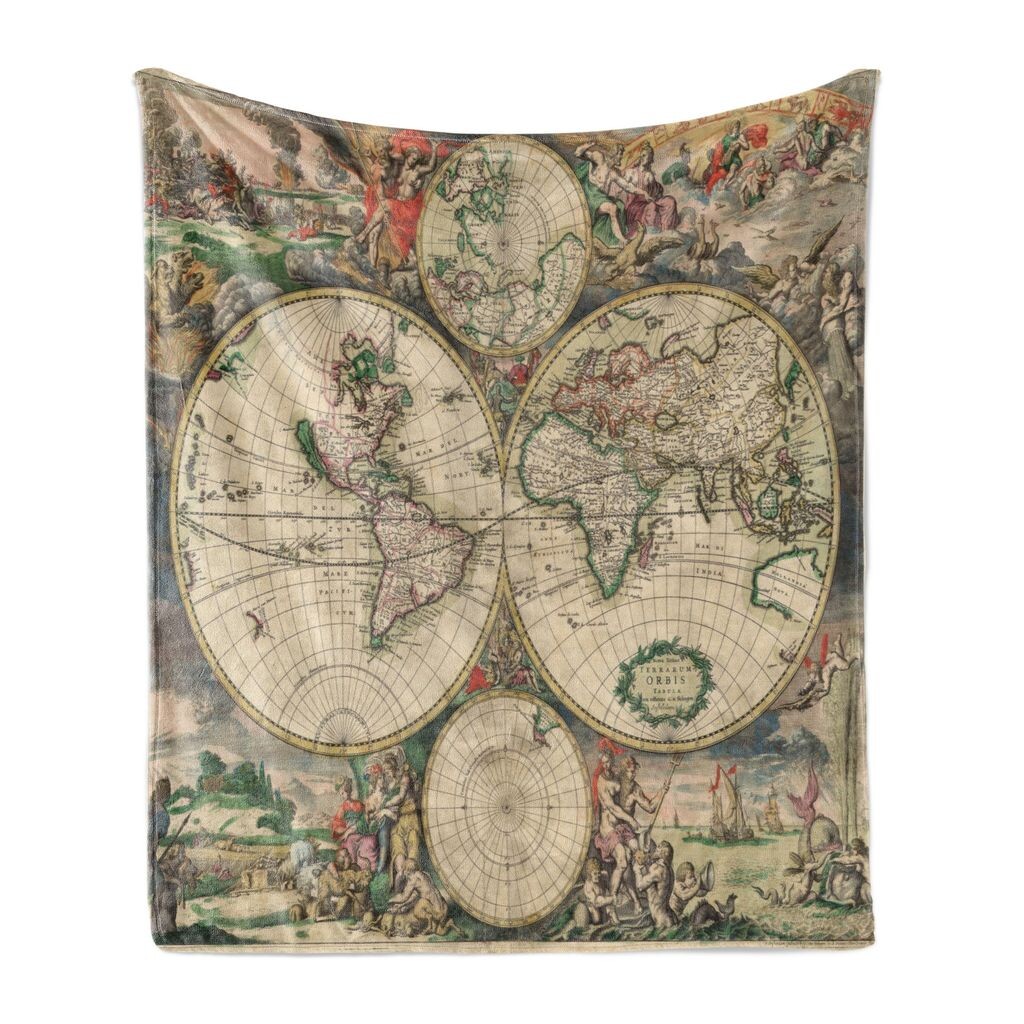 ABAKUHAUS World Map Мягкое фланелевое флисовое одеяло, античная классика, уютный плюш для использования в помещении и на улице, 125 x 175 см, разноцветное
ABAKUHAUS World Map Мягкое фланелевое флисовое одеяло, античная классика, уютный плюш для использования в помещении и на улице, 125 x 175 см, разноцветное