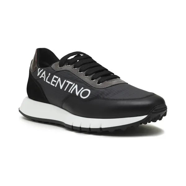 Беговые кроссовки с добавлением кожи Valentino, черный 
Беговые кроссовки с добавлением кожи Valentino, черный