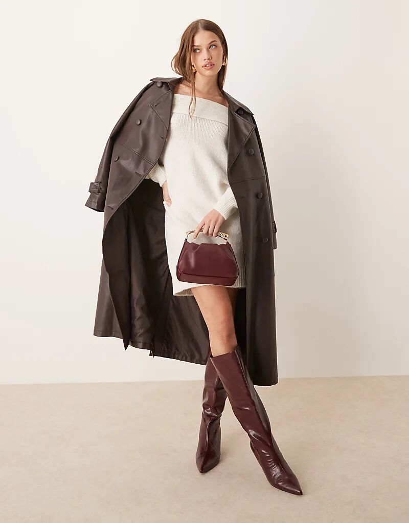 Трикотажное платье-джемпер на одно плечо цвета экрю ASOS DESIGN
Трикотажное платье-джемпер на одно плечо цвета экрю ASOS DESIGN