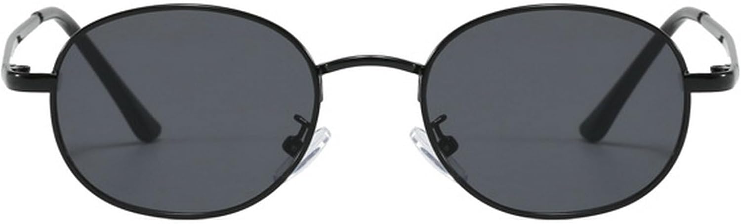 Винтажные маленькие овальные солнцезащитные очки для женщин, модные, в металлической оправе; мужские круглые солнцезащитные очки для женщин, для активного отдыха в стиле панк mincl, Black
Винтажные маленькие овальные солнцезащитные очки для женщин, модные, в металлической оправе; мужские круглые солнцезащитные очки для женщин, для активного отдыха в стиле панк mincl, Black