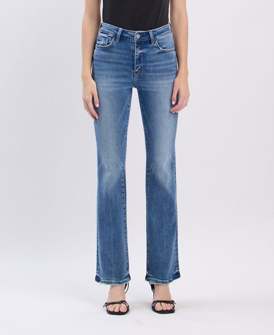 Женские джинсы с высокой посадкой и расклешенными штанинами Vervet, Allison blue
Женские джинсы с высокой посадкой и расклешенными штанинами Vervet, Allison blue