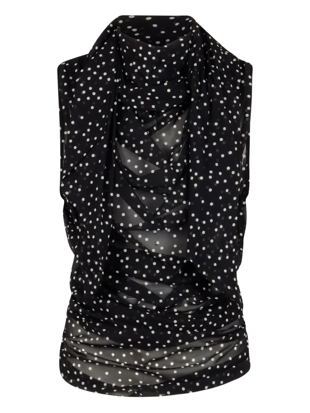 Блузка в горошек Magda Butrym, черный
Блузка в горошек Magda Butrym, черный