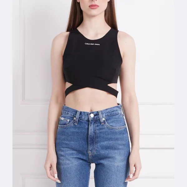 Облегающий топ Calvin Klein, черный
Облегающий топ Calvin Klein, черный