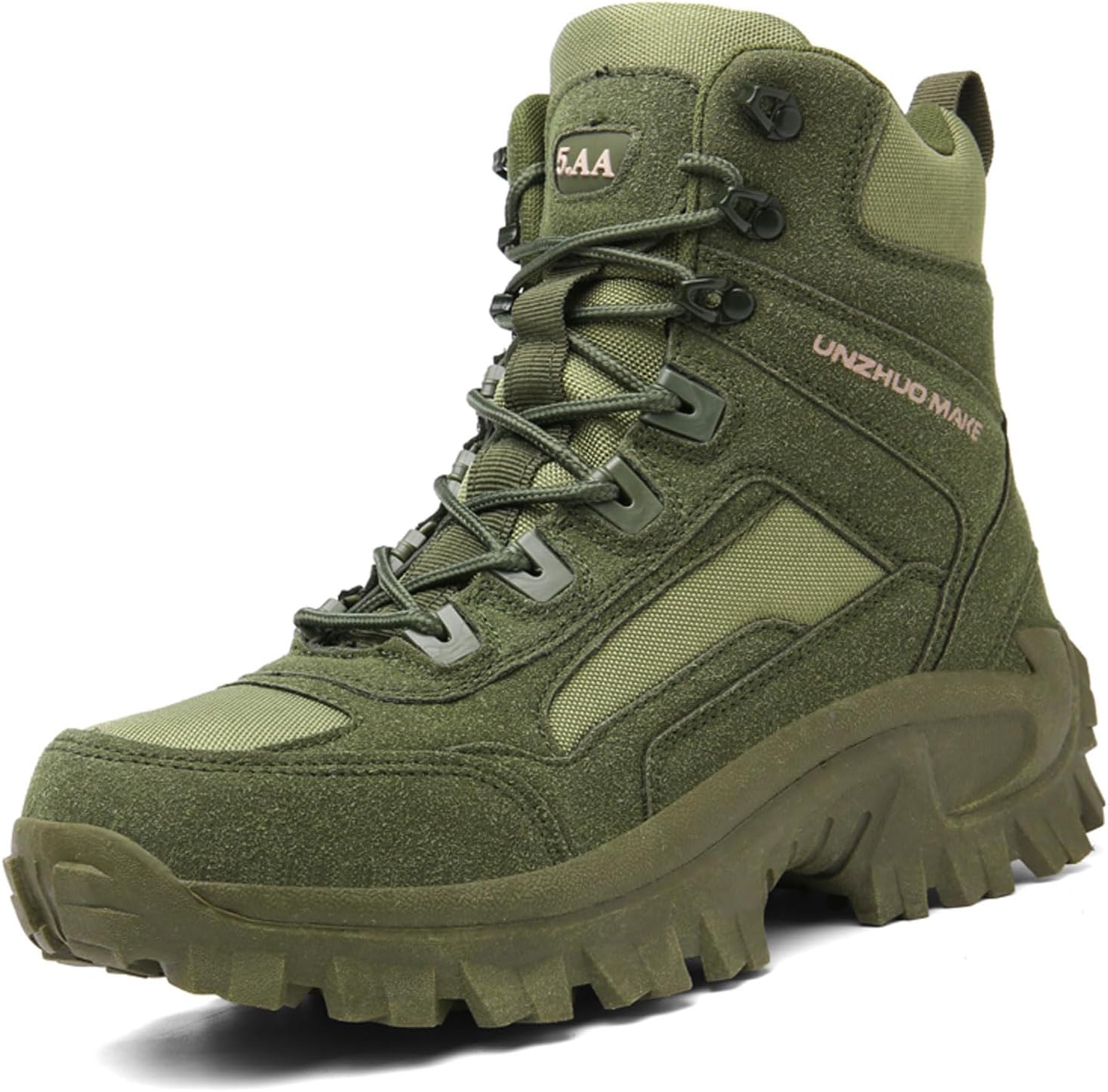 Мужские боевые ботинки XHOGNLS с канвасовой подошвой, боковой молнией, легкие, удобные, на шнуровке, с противоскользящей платформой, армейские тактические ботинки, противопрокольные, для пустыни и походов, зеленый
Мужские боевые ботинки XHOGNLS с канвасовой подошвой, боковой молнией, легкие, удобные, на шнуровке, с противоскользящей платформой, армейские тактические ботинки, противопрокольные, для пустыни и походов, зеленый