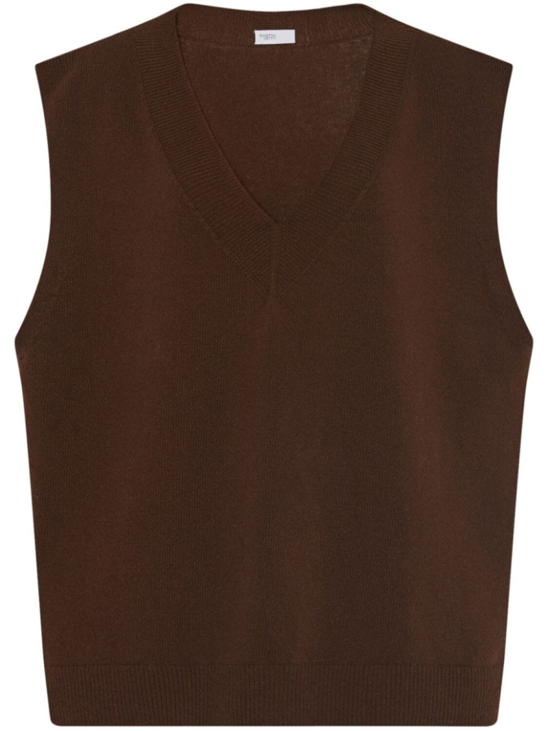 Rosetta Getty свитер-жилет большого размера, коричневый
Rosetta Getty свитер-жилет большого размера, коричневый