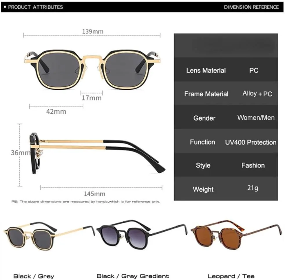 Модные маленькие солнцезащитные очки для женщин в стиле ретро-панк, солнцезащитные очки UV400 для мужчин. Трендовые солнцезащитные очки HHZZYVY, Leopard-tea
Модные маленькие солнцезащитные очки для женщин в стиле ретро-панк, солнцезащитные очки UV400 для мужчин. Трендовые солнцезащитные очки HHZZYVY, Leopard-tea