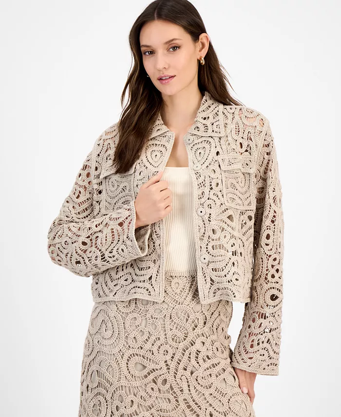 Женский вязаный жакет с воротником I.N.C. International Concepts, коричневый/бежевый
Женский вязаный жакет с воротником I.N.C. International Concepts, коричневый/бежевый