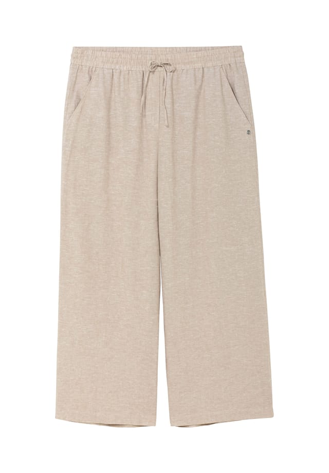 Широкие брюки-стринги с поясом-завязкой из льняной смеси Sheego, бежевый
Широкие брюки-стринги с поясом-завязкой из льняной смеси Sheego, бежевый