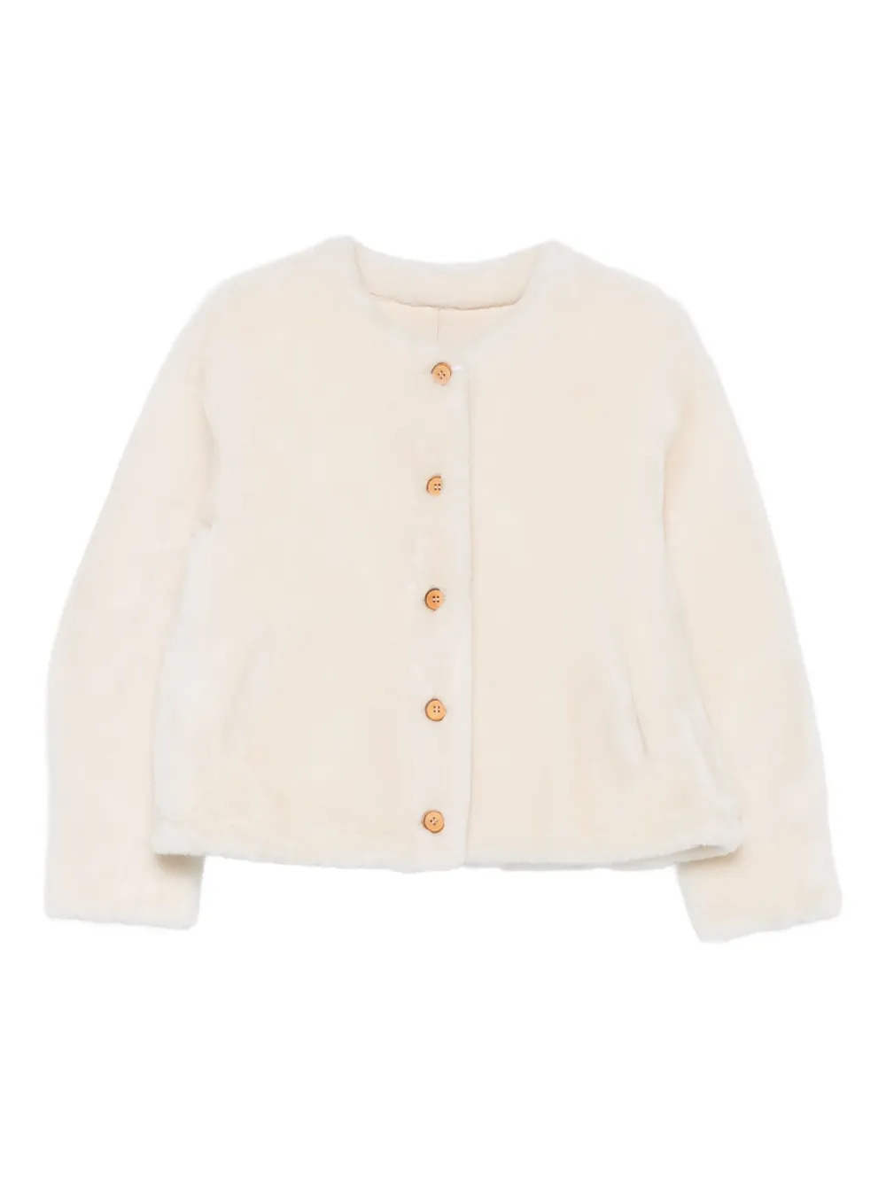 Шуба из искусственного меха на пуговицах Liska, белый
Шуба из искусственного меха на пуговицах Liska, белый