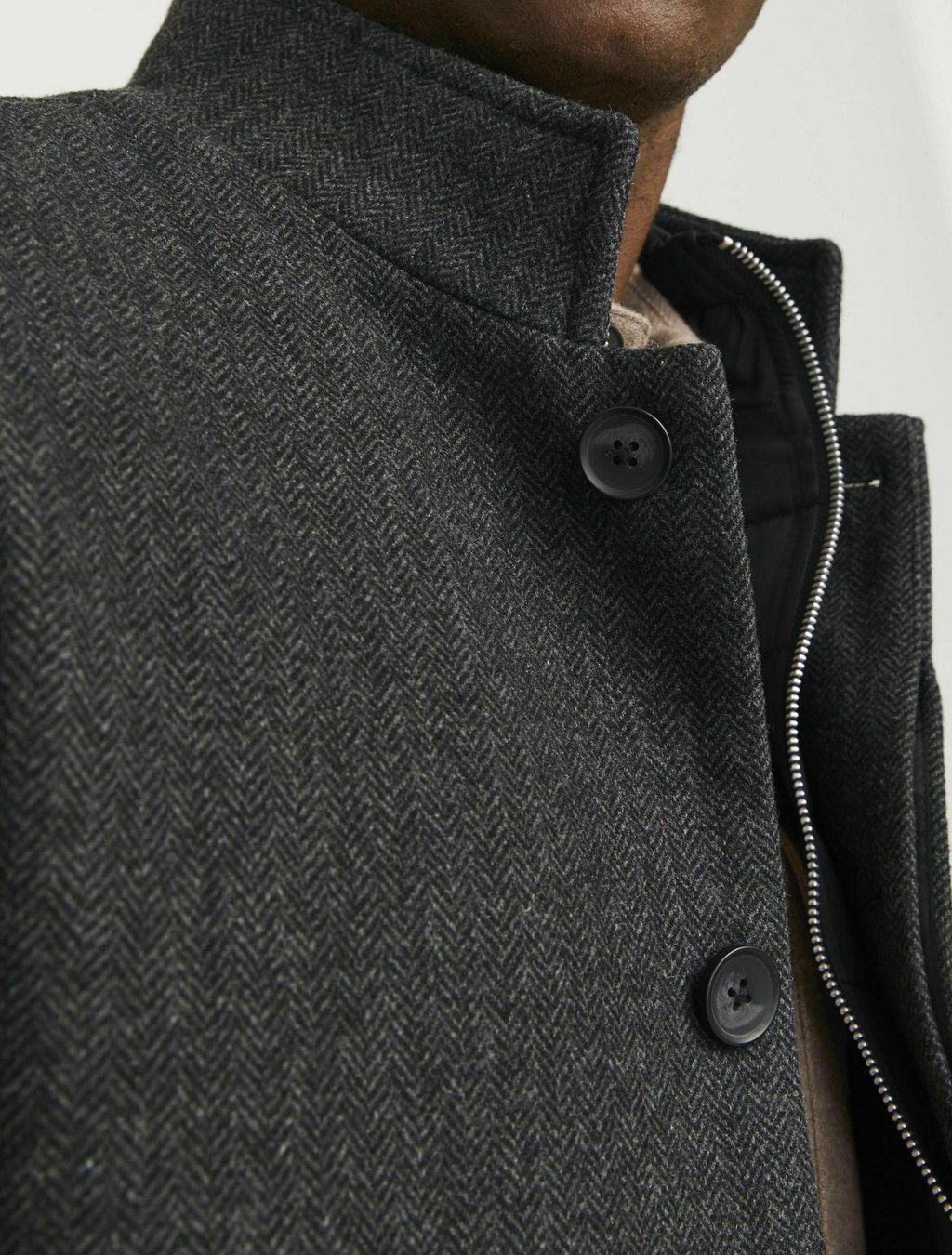 Короткое пальто JJEHARRISON Jack & Jones, серый 
Короткое пальто JJEHARRISON Jack & Jones, серый