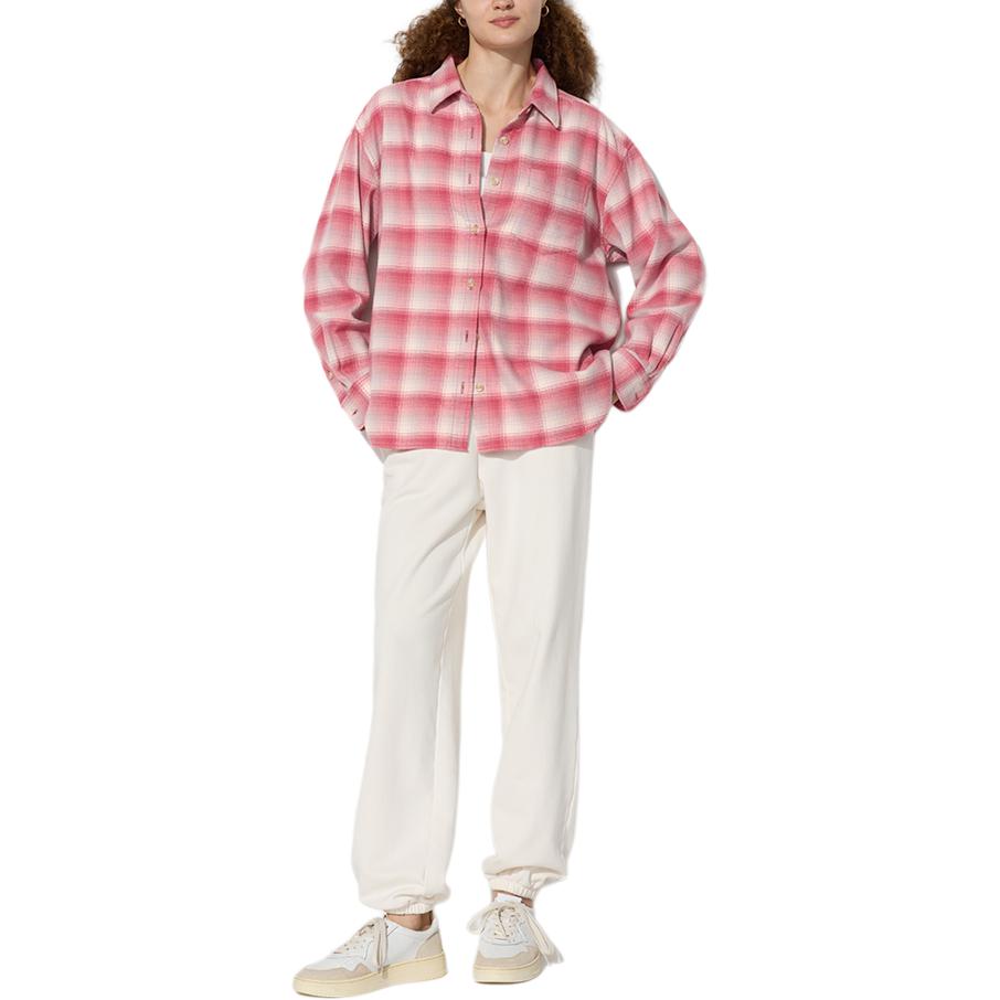 UNIQLO Женская рубашка персиково-розового цвета
UNIQLO Женская рубашка персиково-розового цвета