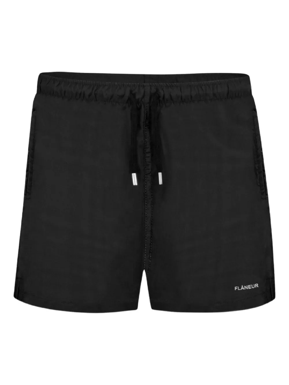 Плавки-шорты с логотипом FLÂNEUR, черный 
Плавки-шорты с логотипом FLÂNEUR, черный