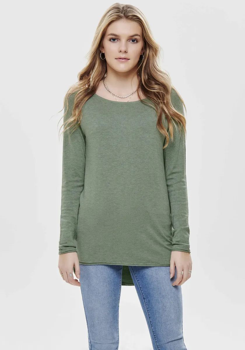 Only длинный свитер "ONLMILA LACY L/S LONG PULLOVER KNT NOOS", с широким круглым вырезом, зеленый
Only длинный свитер "ONLMILA LACY L/S LONG PULLOVER KNT NOOS", с широким круглым вырезом, зеленый