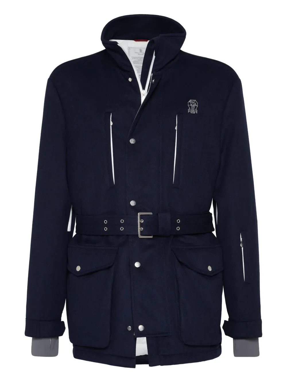 Шерстяная куртка Mountain в стиле милитари с поясом Brunello Cucinelli, синий
Шерстяная куртка Mountain в стиле милитари с поясом Brunello Cucinelli, синий