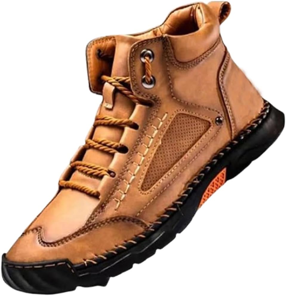 Мужские ортопедические водонепроницаемые кожаные ботинки - широкая посадка, поддержка свода стопы, удобные ручной работы ботинки до щиколотки Generic, коричневый
Мужские ортопедические водонепроницаемые кожаные ботинки - широкая посадка, поддержка свода стопы, удобные ручной работы ботинки до щиколотки Generic, коричневый