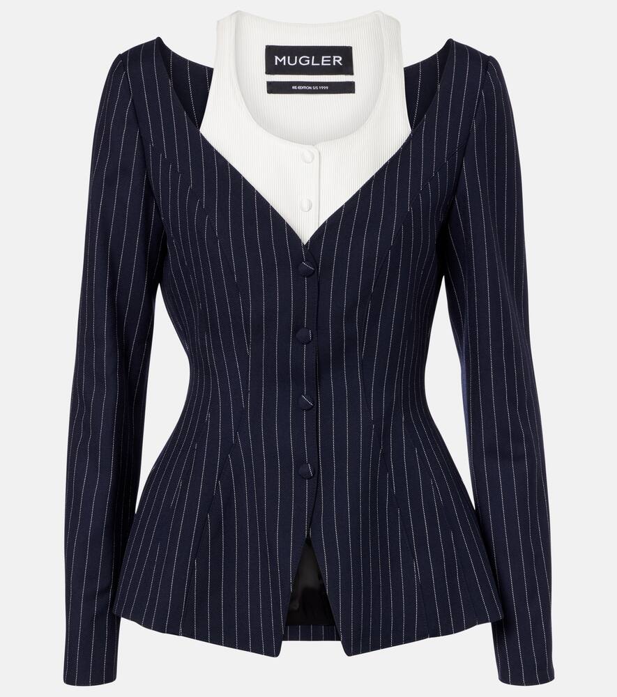 Шерстяная куртка Les Salades Mugler, Navy/White
Шерстяная куртка Les Salades Mugler, Navy/White