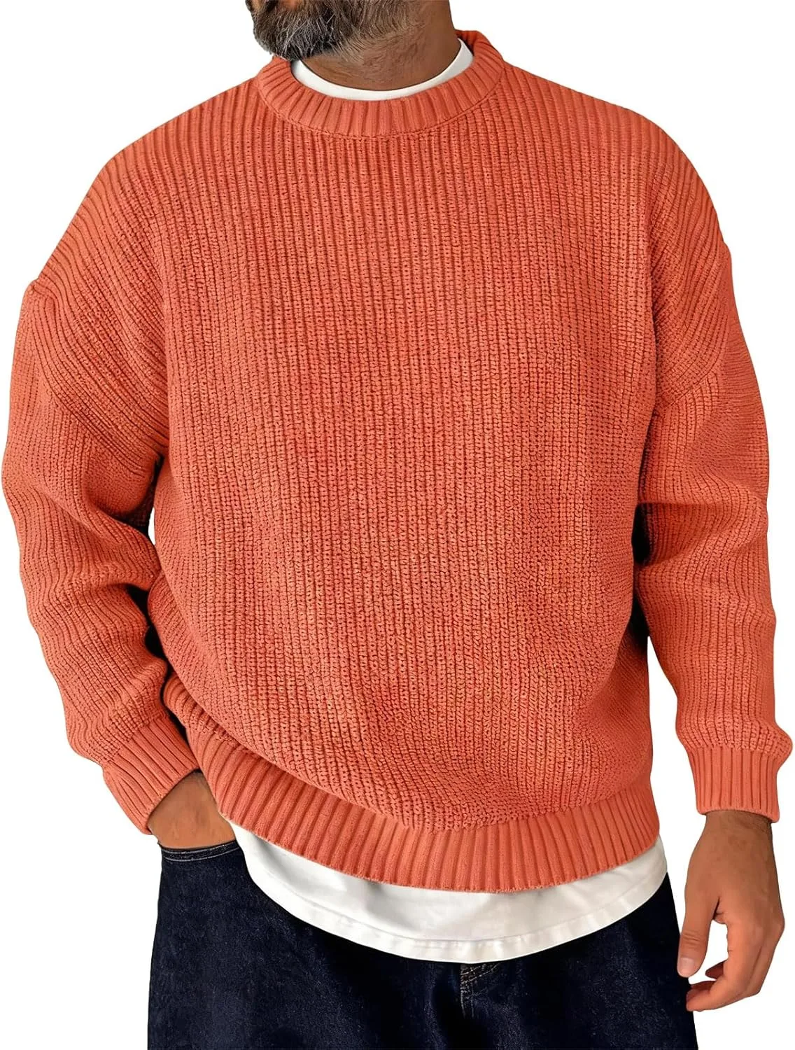 Мужской свитер с круглым вырезом в стиле винтаж, вязаный, теплый, свободного кроя RALUEMID
Мужской свитер с круглым вырезом в стиле винтаж, вязаный, теплый, свободного кроя RALUEMID