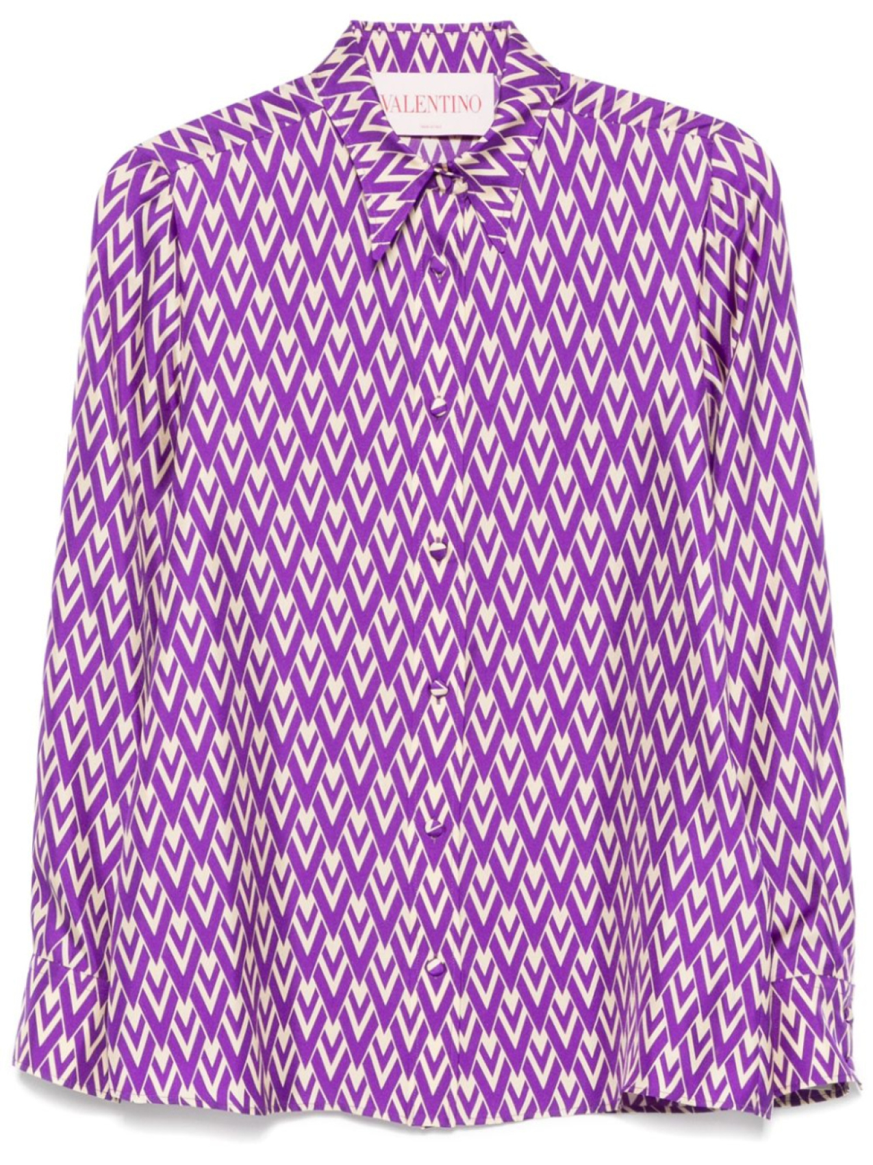 Рубашка из твила Valentino Garavani Toute La V, фиолетовый
Рубашка из твила Valentino Garavani Toute La V, фиолетовый