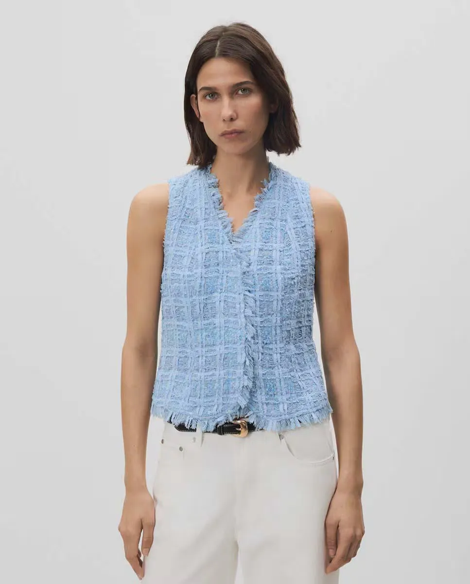 Женский нарядный вязаный жилет Simorra, синий
Женский нарядный вязаный жилет Simorra, синий