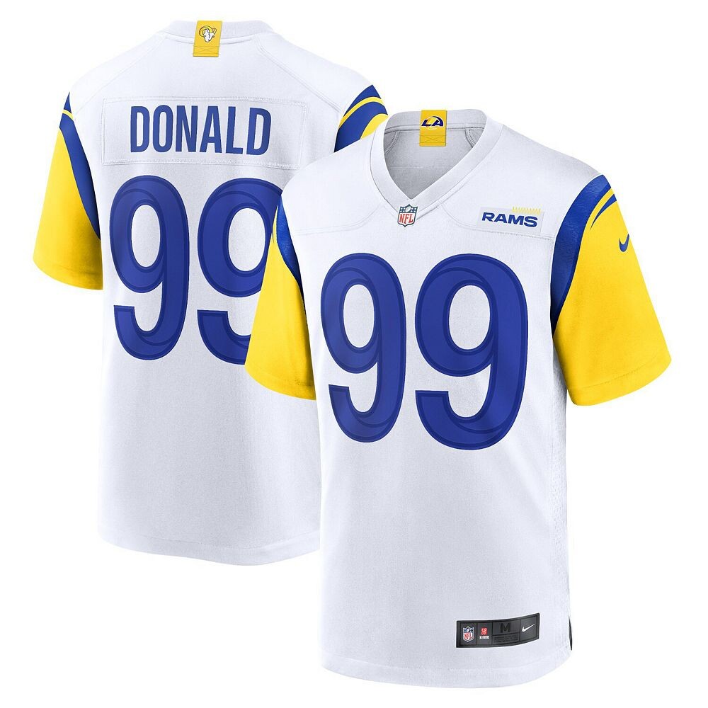 Мужское белое джерси Nike Aaron Donald Los Angeles Rams Alternate Game, цвет Lar White
Мужское белое джерси Nike Aaron Donald Los Angeles Rams Alternate Game, цвет Lar White