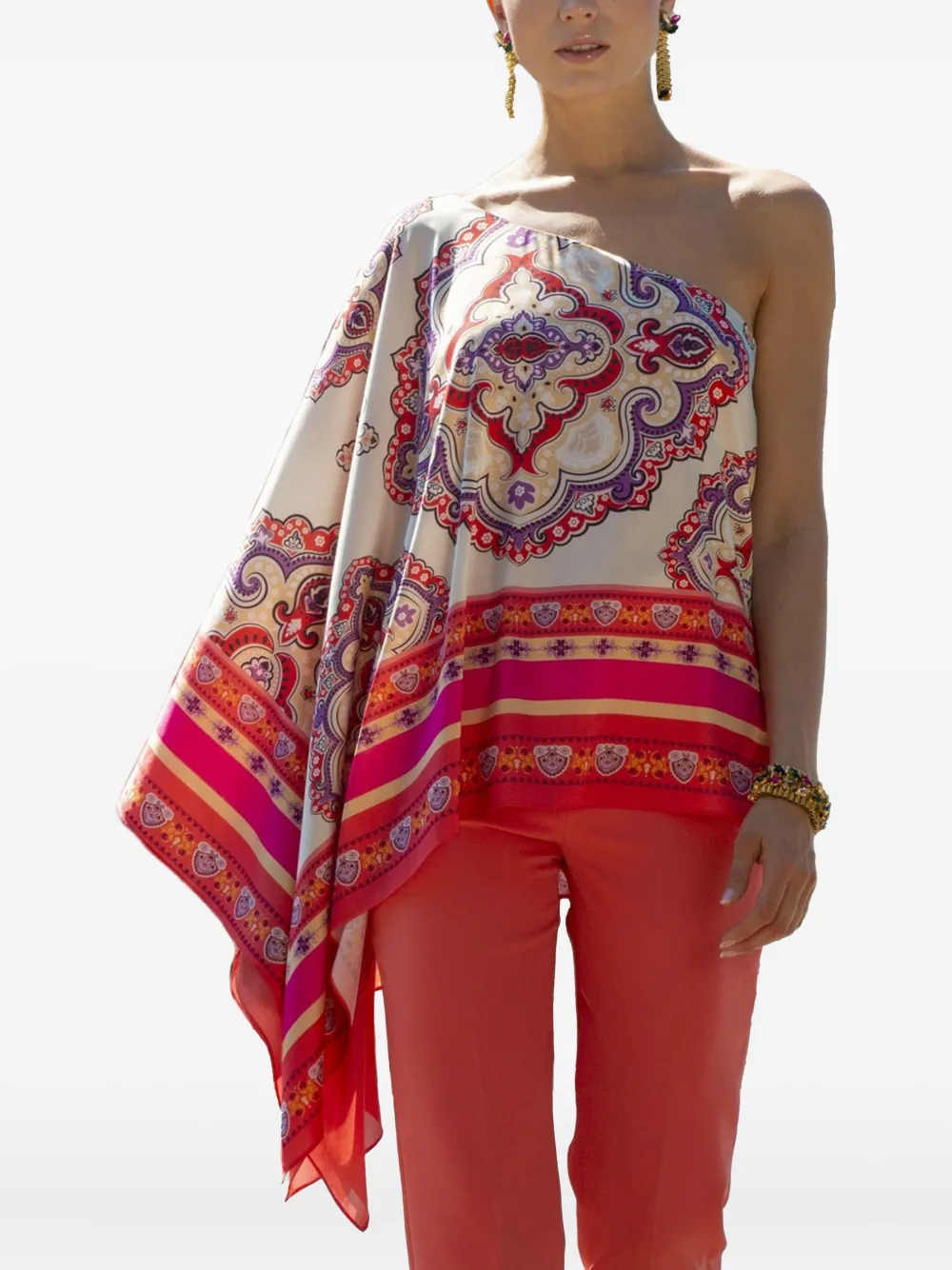 Топ на одно плечо с узором Hanita, бежевый
Топ на одно плечо с узором Hanita, бежевый