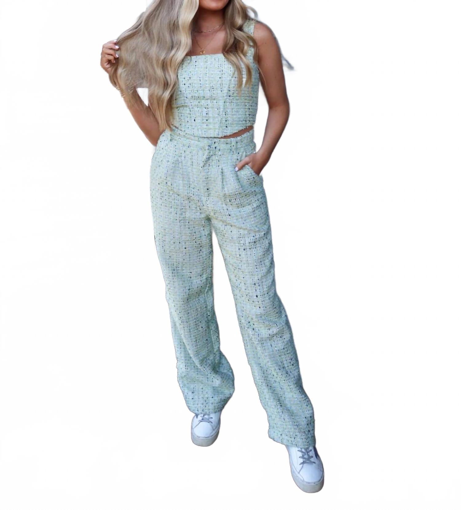 Твидовые брюки цвета лайм Bailey Rose, Lime
Твидовые брюки цвета лайм Bailey Rose, Lime