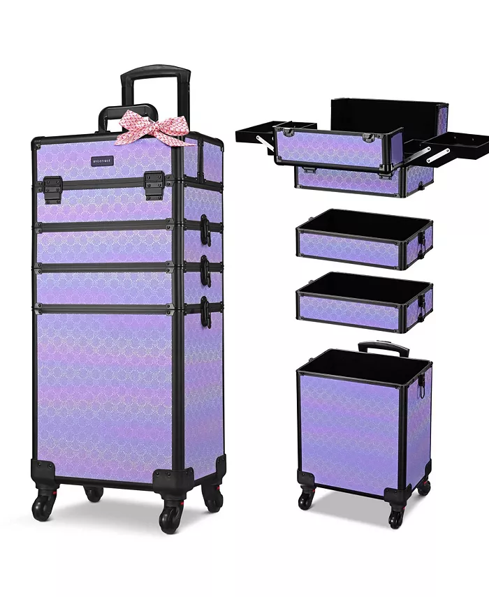 4-в-1 выдвижной косметический чемодан-органайзер для макияжа Blush ForgetMeNot Byootique, фиолетовый
4-в-1 выдвижной косметический чемодан-органайзер для макияжа Blush ForgetMeNot Byootique, фиолетовый