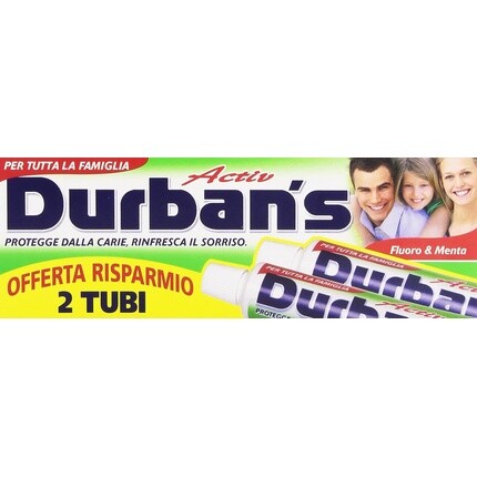 Зубная паста Activ Фтор и мята 75 мл Durban's
Зубная паста Activ Фтор и мята 75 мл Durban's