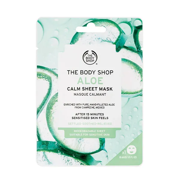 Успокаивающая маска для лица Mascarilla Aloe Vera The Body Shop, 18 ml
Успокаивающая маска для лица Mascarilla Aloe Vera The Body Shop, 18 ml