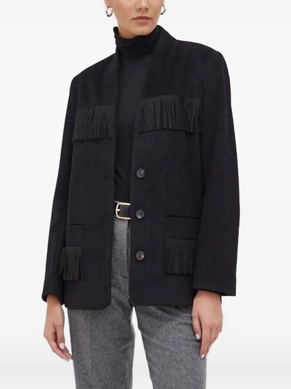 Куртка с бахромой Notes du Nord, черный
Куртка с бахромой Notes du Nord, черный