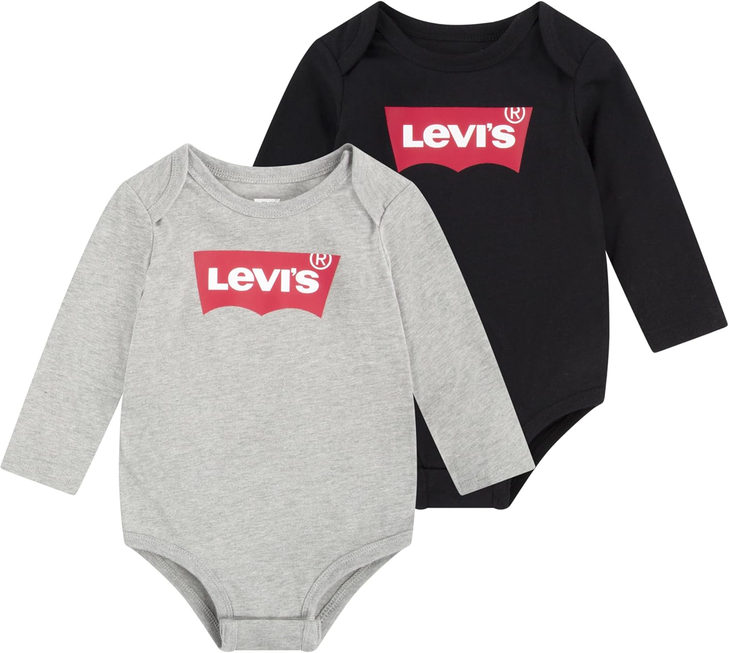 Комплект из 2 детских боди Levi's Unisex, Grey Heather/Black
Комплект из 2 детских боди Levi's Unisex, Grey Heather/Black
